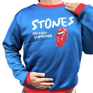 Buzo the rolling stones hackney diamonds azul conseguilo en https://factoryrock.com.ar