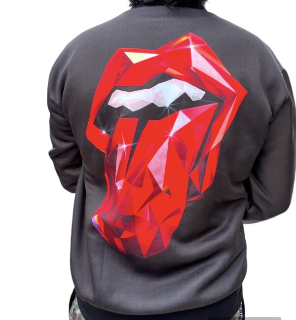 Buzo The Rolling Stones Hackney Negro en @factoryrock.ar