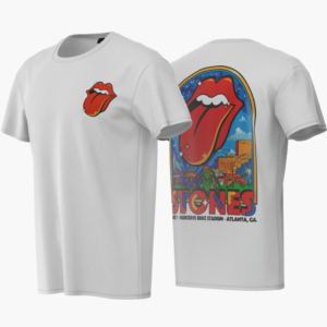 The Rolling Stones ATLANTA Men T Shirts 2024 available on: https://factoryrock.store