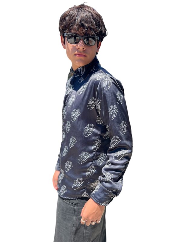 Paint it Black The Rolling Stones Silk Shirt only on: www.factoryrock.store