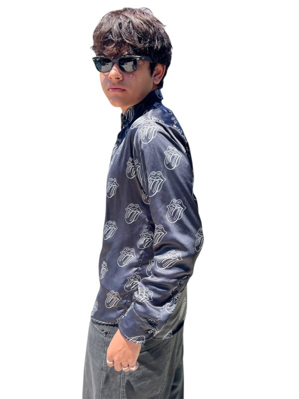 Paint it Black The Rolling Stones Silk Shirt only on: www.factoryrock.store