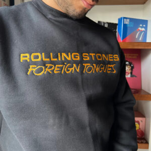 The Rolling Stones FOREIGN TONGUES EMBROIDERED SWEATSHIRT https://factoryrock.store