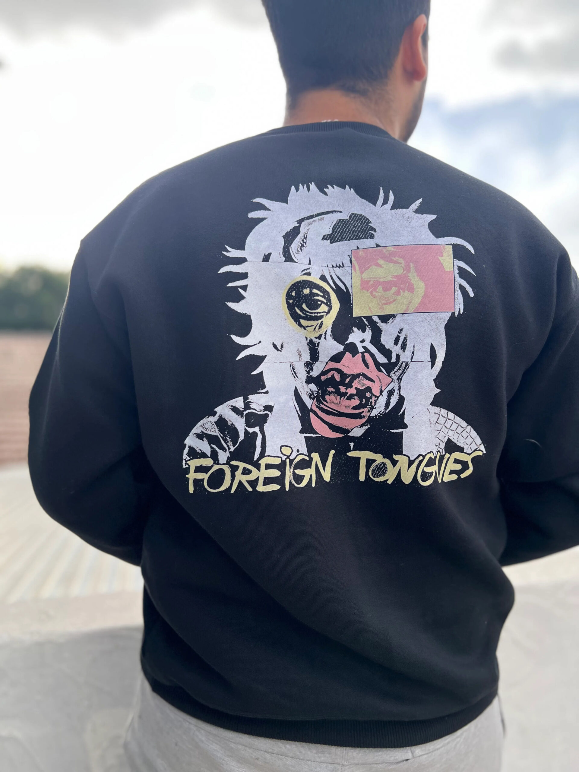 BUZO FOREIGN TONGUES BACK The Rolling Stones FOREIGN TONGUES EMBROIDERED SWEATSHIRT https://factoryrock.store