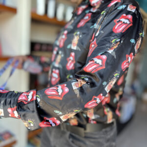 Foreign tongues Silk Shirt only on https://factoryrock.store